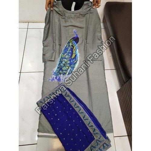 All Color Muslin Fabric Ladies Suits