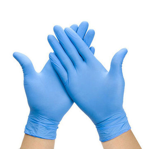 White Blue Nitrile Powder Free Gloves