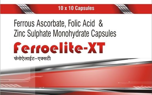 Capsules Ferroelite-Xt (Ferrous Ascorbat + Folic Acid + Zinc Suplhate Capsules)