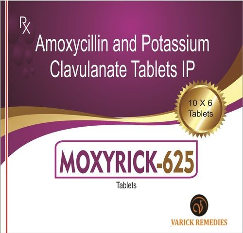 Moxyrick 625mg (Amoxycillin and Potassium Clavulanate Tablets)