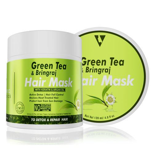 Volamena Green Tea & Bhringraj Hair Mask 120Ml Shelf Life: 24 Months