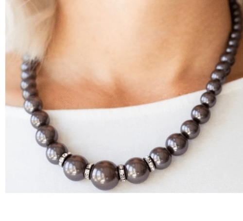 Sterling Silver Baroque Tahitian Pearl Necklace - Josephs Jewelers