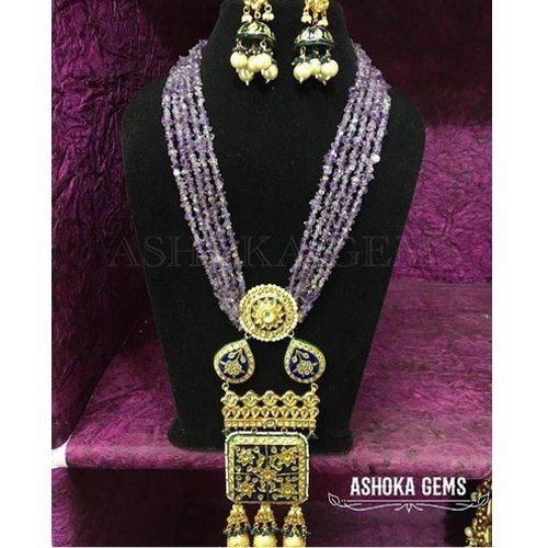 Kundan Thewa Pendant Set