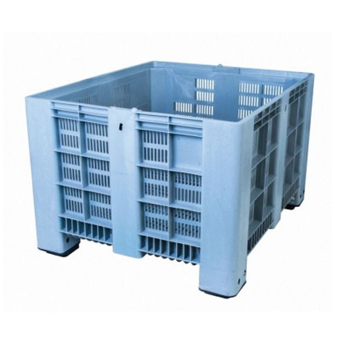 Plastic Ice Blue Storage Crate