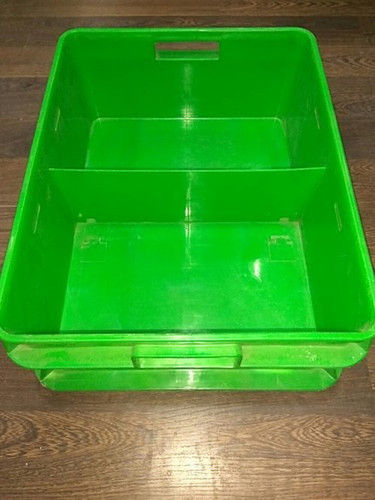 Green Plastic Milk Storage Crate