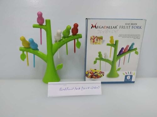 Plastic Fruit Fork With Stand