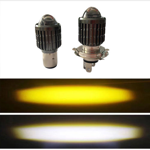 15w Yellow White Dual Color Motorcycle Led Light Lens Spotlight