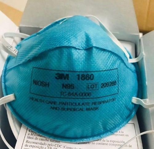 Blue 3M N95 1860 Facial Respirator Mask