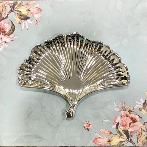 Fan Shaped Silver Tray