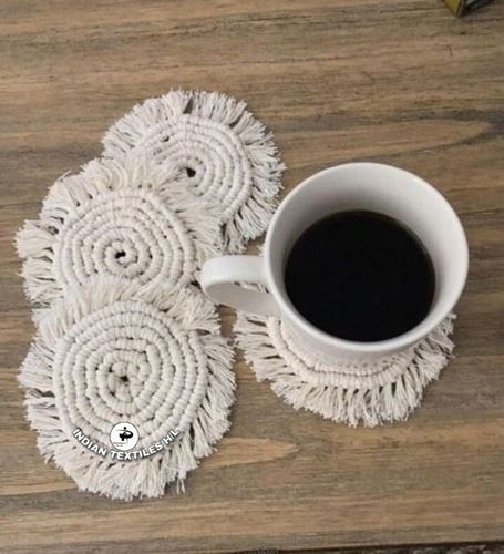 Handmade Cotton Macrame Coaster