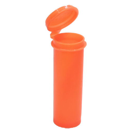 Plastic Hdpe Orange Mint Candy Bottle