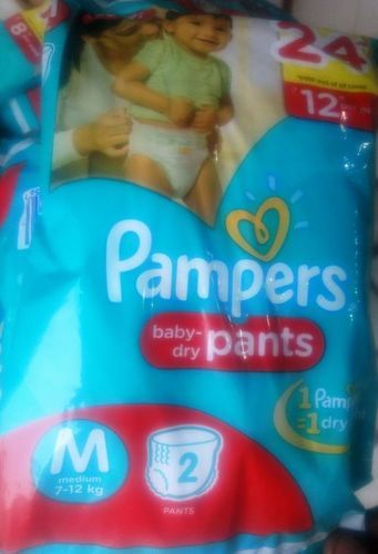 White Pampers Baby Dry Pants Diaper