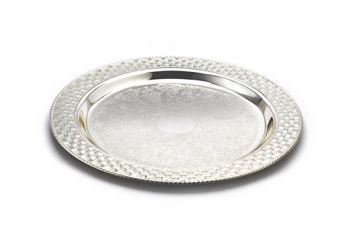 Silver Plated Round Tray