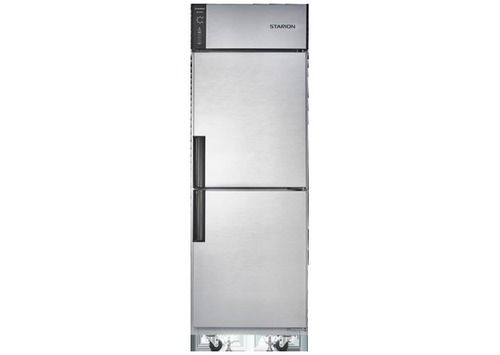 Stainless Steel Glossy Vertical Freezer Two Door 500 Liter