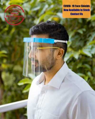 Covid Protection Face Shield - Polycarbonate , Transparent | Anti-Fog, Dust Proof, Wind Proof, Oil Proof, Comfortable Fit with Elastic Headband