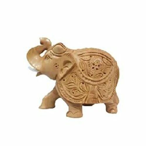 Brown Handmade Elephant Statue For Decoration