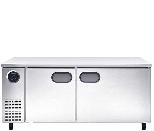 Stainless Steel Glossy Two Door Under Counter Chiller W 1800