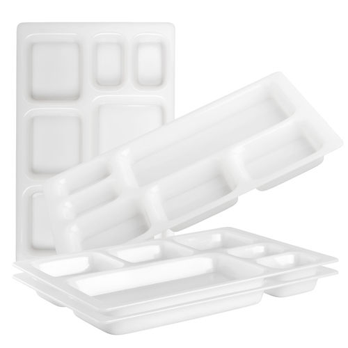 Acrylic 6 Compartment Rectangular Thali