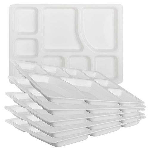 Acrylic 8 Compartment Rectangular Thali