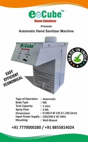 Automatic Contactless Sanitizer Dispenser Capacity: 1000 Milliliter (Ml)