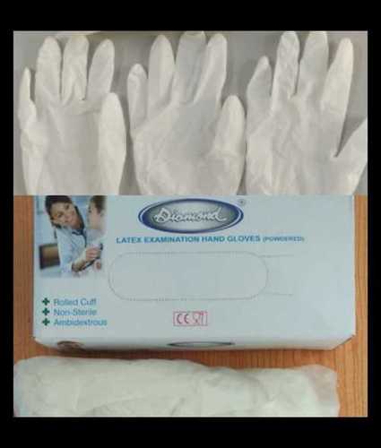 White Disposable Examination Hand Gloves