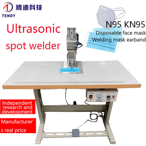 White Industrial Mask Spot Welding Machine