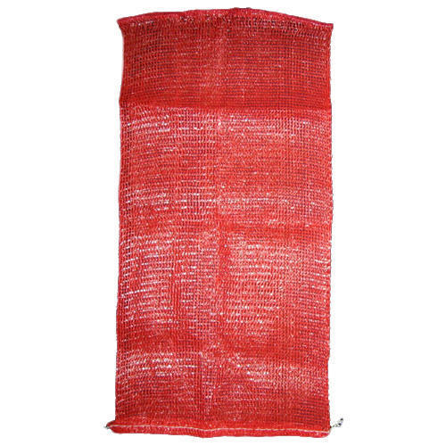 Red Rectangular Leno Onion Bag