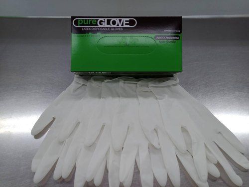 White Colored Surgical Gloves