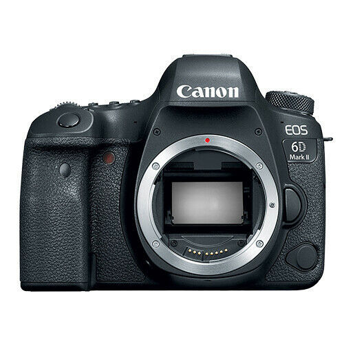 Black Eos 6D Mark Ii Digital Slr Camera Body 26.2 Mp Full-Frame (Canon)