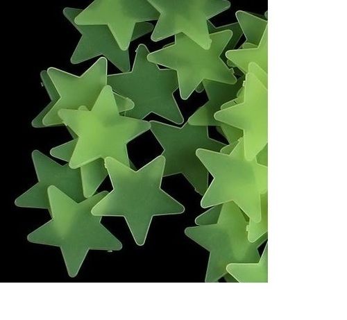 Glowing Stars - Customized Size, Multicolor | Non-Toxic, Durable, Fireproof, Water Resistant Decoration Stickers for Parties and Birthdays