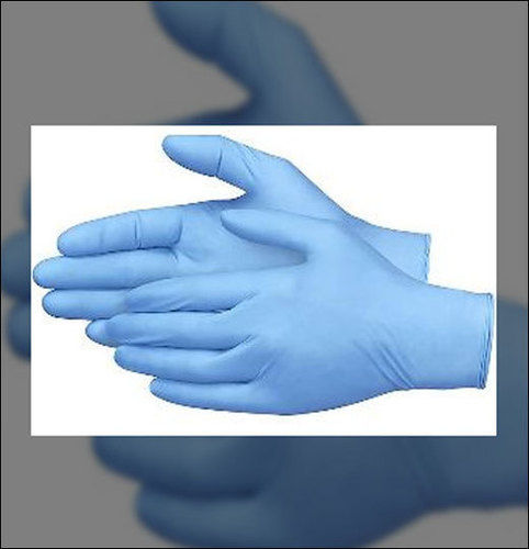 Disposable Blue Plain Gloves Grade: Medical