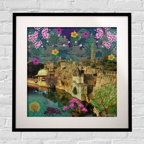 Historical Framed Indian Wall Art Print