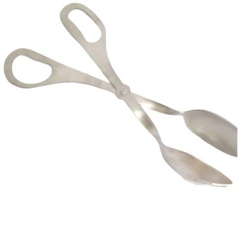 Silver Scissor Tong For Serving Food