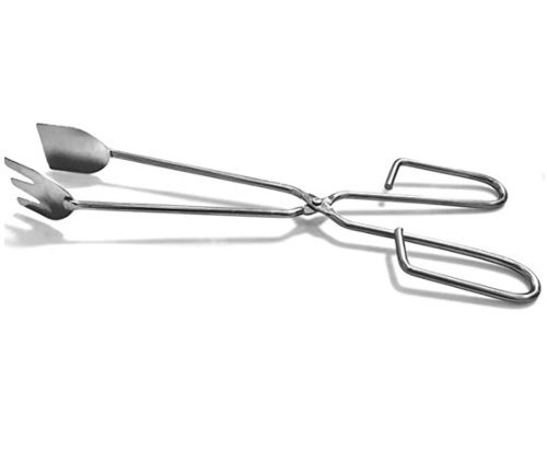 Silver Scissor Tong For Serving Food