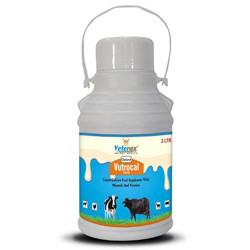 VETENEX Vutrocal Forte Chelated Liquid Calcium Supplement For Cattle And Farm Animals 2 Ltr