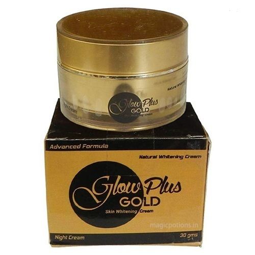 Glow Plus Gold Skin Whitening Cream 30g Pack for Men and Women