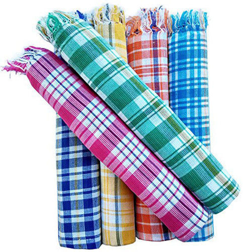 Eco-Friendly Multicolor Check Cotton Towel