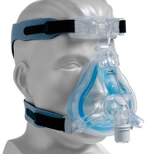 White Silicone Philips CPAP and BIPAP Full Face Mask with Gel