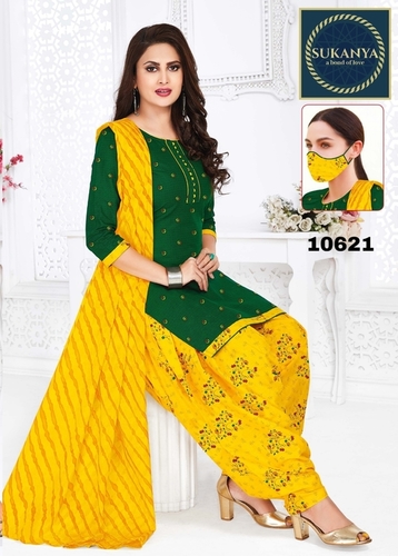 Readymade Cotton Salwar Suit Without Lining Age Group: 20 To 50 at
