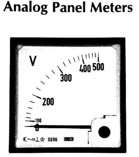 Multi Color Portable Analog Panel Meter 