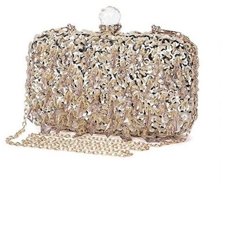 Sequin Beaded Fancy Bags - Custom Sizes, Transparent Crystal Beaded Bling, Biodegradable and Moisture Proof Features, Ideal for Festivals and Events