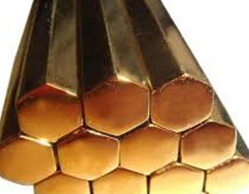 Golden Pure Brass Hex Bars