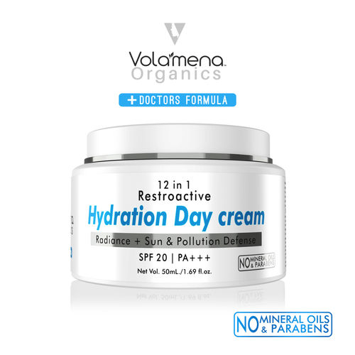 Volamena 12 in 1 Restroactive Hydration Day Face Cream for Men & Women 50ml