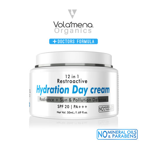 Volamena 12 In 1 Restroactive Hydration Day Face Cream For Men & Women 50Ml Age Group: 18+