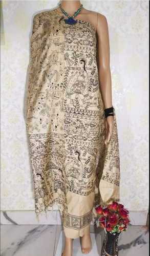 Buy Jinaam Dresses Women's Bhagalpuri Silk, Chiffon Straight Cut Style Suit  (JD-3042B, Pink, 82) at Amazon.in