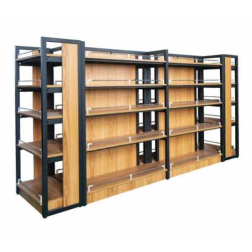 Eco Friendly Brown Color Wooden Display Rack