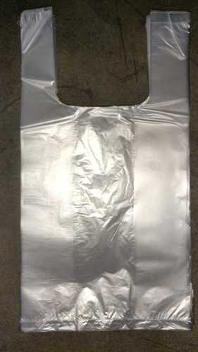 White Plastic Plain Carry Bag