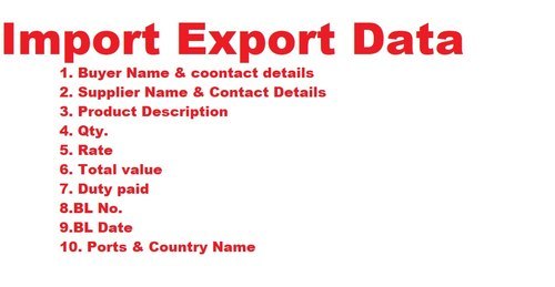 Custom Import Export Data Services By ALIRO INDIA PRIVATE LIMITED