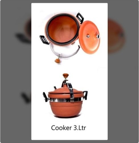 Polished Red Clay Cooker 3L