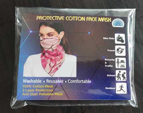 Reusable Protective Cotton Face Mask Application: Travel